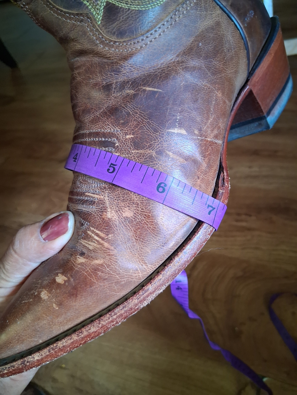 Justin Boots Brown & Tan Woman's Western Cowboy Boots - Picture 9 of 9